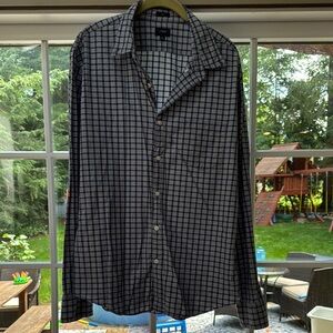 Men's Blue Checkered Shirt